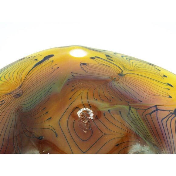 Multicolor Ombre Swirled Art Glass Painters Palette - Picture 3 of 11